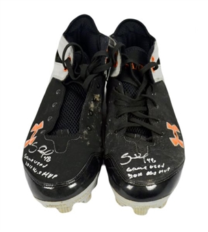 Pablo Sandoval Signed Game Used Cleats 